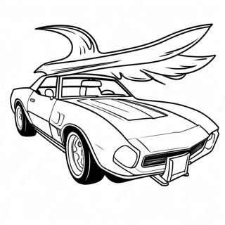 Sleek Na Hot Wheels Convertible Na Pahina Ng Kulay 17625-3859