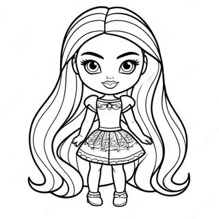 Bratz Fashion Doll Na Pahina Ng Kulay 17710-3868