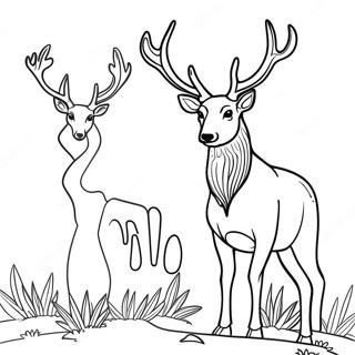 Eleganteng Usa Na Nakataas Ang Ulo Na Pahina Ng Kulay 18901 4132