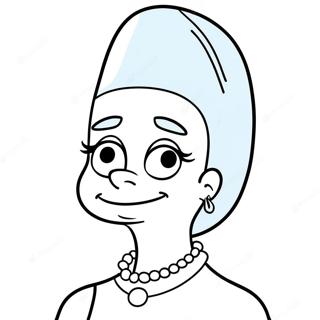 Pahina Ng Kulay Ni Marge Simpson Na May Asul Na Buhok 19447-4245