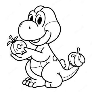 Yoshi Kumakain Ng Prutas Pahina Ng Kulay 195 1937