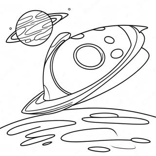 Raketang Pangkalawakan Na Umiikot Sa Planetang Pahina Ng Kulay 21197 4637