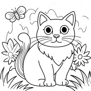 Mahalagang Pusa Sa Hardin Na Pahina Ng Kulay 2172 1840