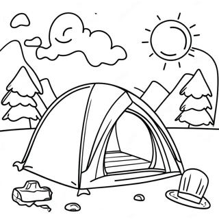 Bituin Sa Gabi Na Camping Na Pahina Ng Kulay 22053 4815