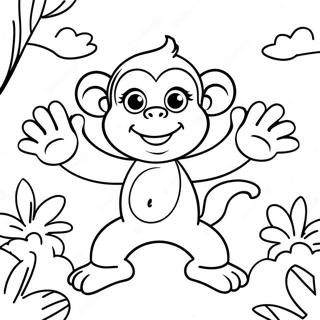 Monkey Coloring Pages