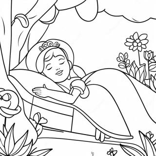 Natutulog Na Kagandahan Coloring Pages