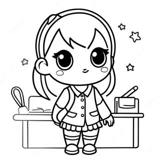 Gacha Life Coloring Pages