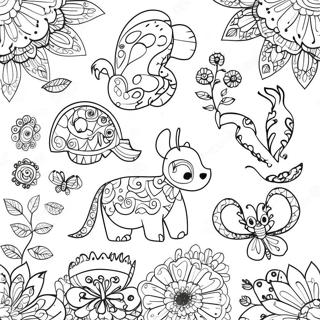 Makulay Na Mga Pattern Ng Hayop Na Pahina Ng Kulay 22748-4969