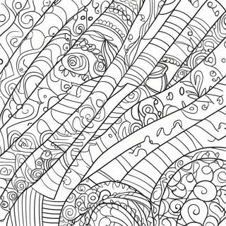 Matitibay Na Mga Pattern Na May Mga Guhit Na Pahina Ng Kulay 22749-4975