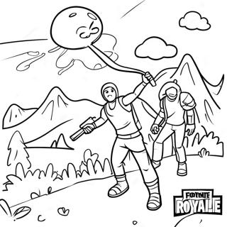 Eksena Ng Fortnite Battle Royale Na Pahina Ng Kulay 2353-640