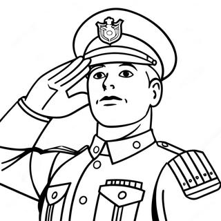 Bayaning Sundalo Na Nagsaludo Na Pahina Ng Kulay 23794 5191