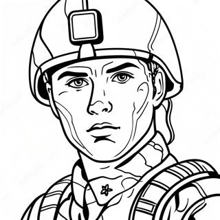 Sundalo Sa Camouflage Na Uniporme Na Pahina Ng Kulay 23795 5194