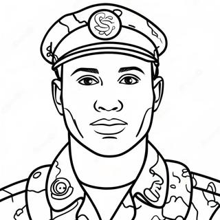 Sundalo Sa Camouflage Na Uniporme Na Pahina Ng Kulay 23795 5195