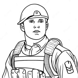 Sundalo Sa Camouflage Na Uniporme Na Pahina Ng Kulay 23795 5196