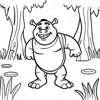 Shrek Sa Basang Lupa Na Pahina Ng Kulay 24076-5248