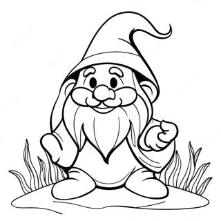 Gnome Coloring Pages