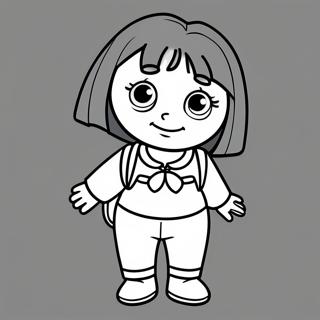 Dora Ang Explorer Mga Pahina Ng Kulay