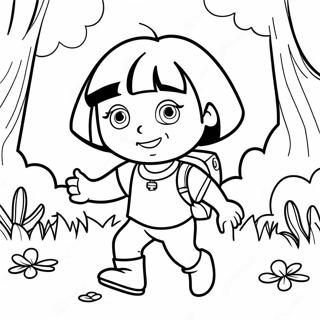 Dora Ang Explorer Coloring Pages