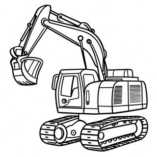 Mabigat Na Excavator Na Pahina Ng Kulay 25253-5501