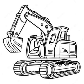 Mabigat Na Excavator Na Pahina Ng Kulay 25253-5502