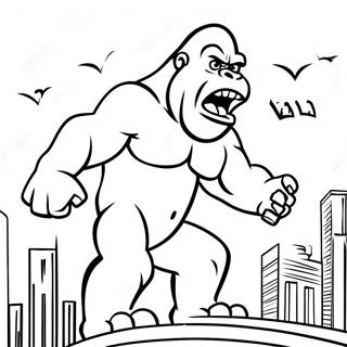 King Kong Na Umaatungal Ng Matindi Sa Pahina Ng Kulay 25983-5666