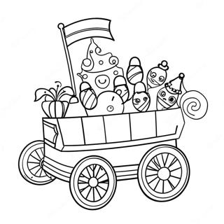 Kapana Panabik Na Float Ng Parada Na Pahina Ng Kulay 26254-5737