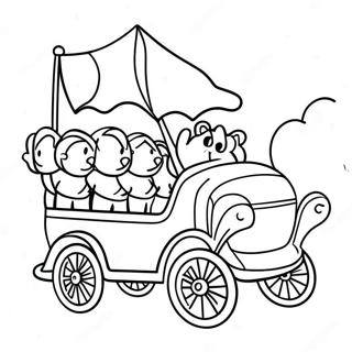 Kapana Panabik Na Float Ng Parada Na Pahina Ng Kulay 26254-5740