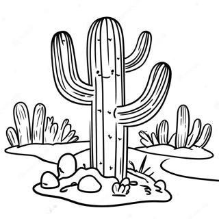 Pahina Ng Kulay Ng Cactus Sa Disyerto 26621-5802