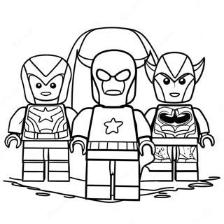 Pahina Ng Kulay Ng Lego Avengers Team 26717-5821