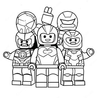 Pahina Ng Kulay Ng Lego Avengers Team 26717-5822