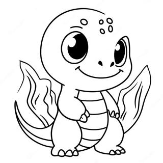 Cute Na Charmander Na Pahina Ng Kulay 27086-5896