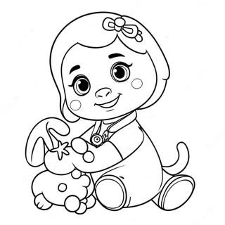 Doc Mcstuffins Kasama Si Lambie Na Pahina Ng Kulay 27294-5936