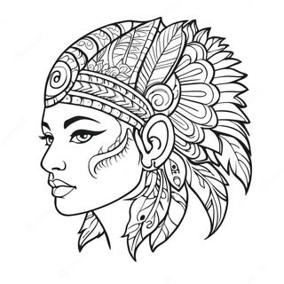 Makulay Na Tribal Tattoo Pahina Ng Kulay 28044-6094