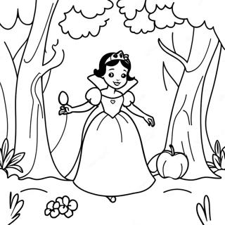 Pahina Ng Kulay Ni Snow White Sa Enchanted Forest 28489-6197