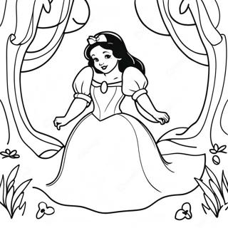 Pahina Ng Kulay Ni Snow White Sa Enchanted Forest 28489-6198