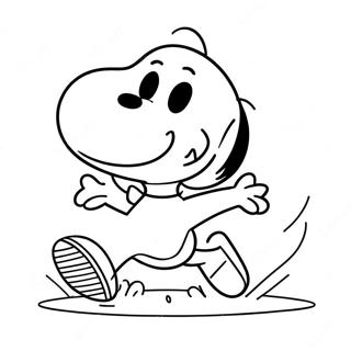 Pahina Ng Kulay Ng Snoopy Na Naglalaro Ng Football 28765-6262