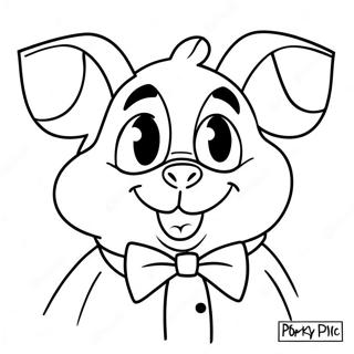 Pahina Ng Kulay Ng Porky Pig Na May Bowtie 29119 6344