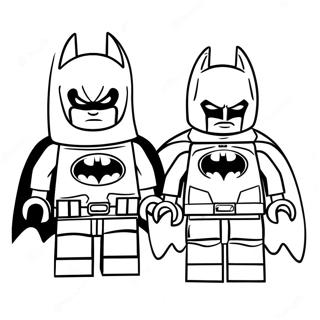 Lego Batman At Robin Na Pahina Ng Kulay 29295-6378