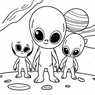 Pahina Ng Kulay Ng Pamilya Ng Alien Sa Planet 29762-6485