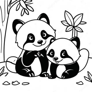 Pahina Ng Kulay Ng Pamilya Ng Red Panda Na Magkasama 30729-6710