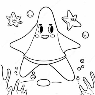 Patrick Star Sa Underwater Adventure Na Pahina Ng Kulay 32460-7076