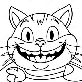 Cheshire Cat Na Nakatawa Na Pahina Ng Kulay 32551-7097