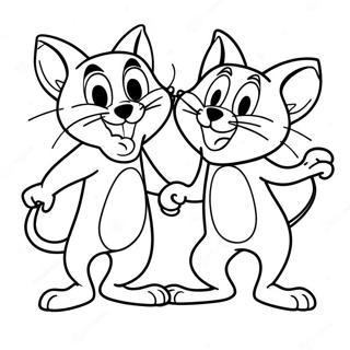 Tom At Jerry Nakakatawang Sayaw Na Pahina Ng Kulay 33349-7280