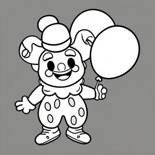 Mapaglarong Clown Na May Mga Lobo Na Pahina Ng Kulay 33537-7319