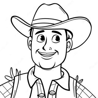 Woody Na May Sombrero Ng Cowboy Na Pahina Ng Kulay 35325-7713