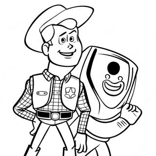 Woody Kasama Si Buzz Lightyear Na Pahina Ng Kulay 35326-7717