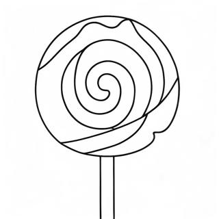Giant Rainbow Lollipop Na Pahina Ng Kulay Mga Pahina Ng Kulay