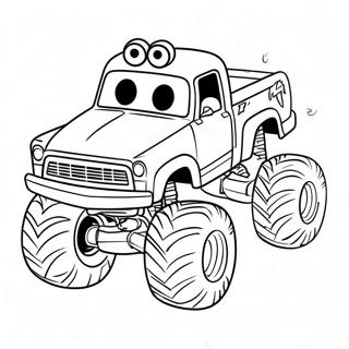 Blaze Ang Monster Truck Na Pahina Ng Kulay Ng Karera 37554-8194