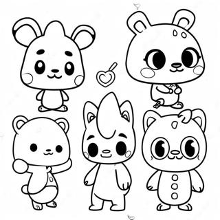 Cute Na Mga Baryo Ng Animal Crossing Na Pahina Ng Kulay 37832-8256