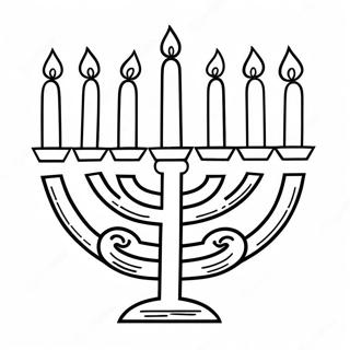 Pahina Ng Kulay Ng Festive Menorah 38009-8293